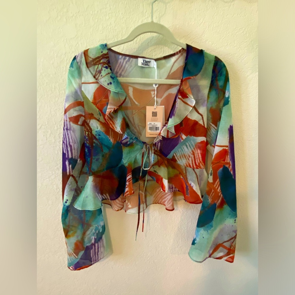 Tiger Mist Tarvey Top - Watercolour